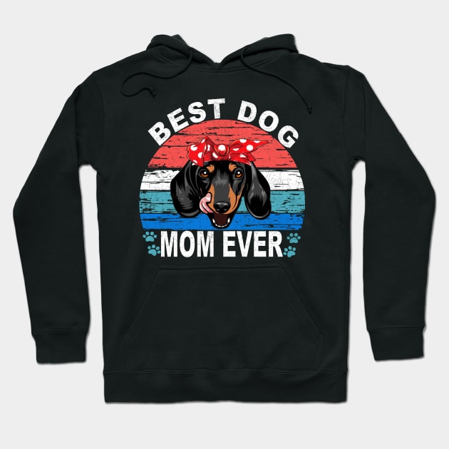 Best Dog Mom Ever - Dachshund Hoodie by Drakes